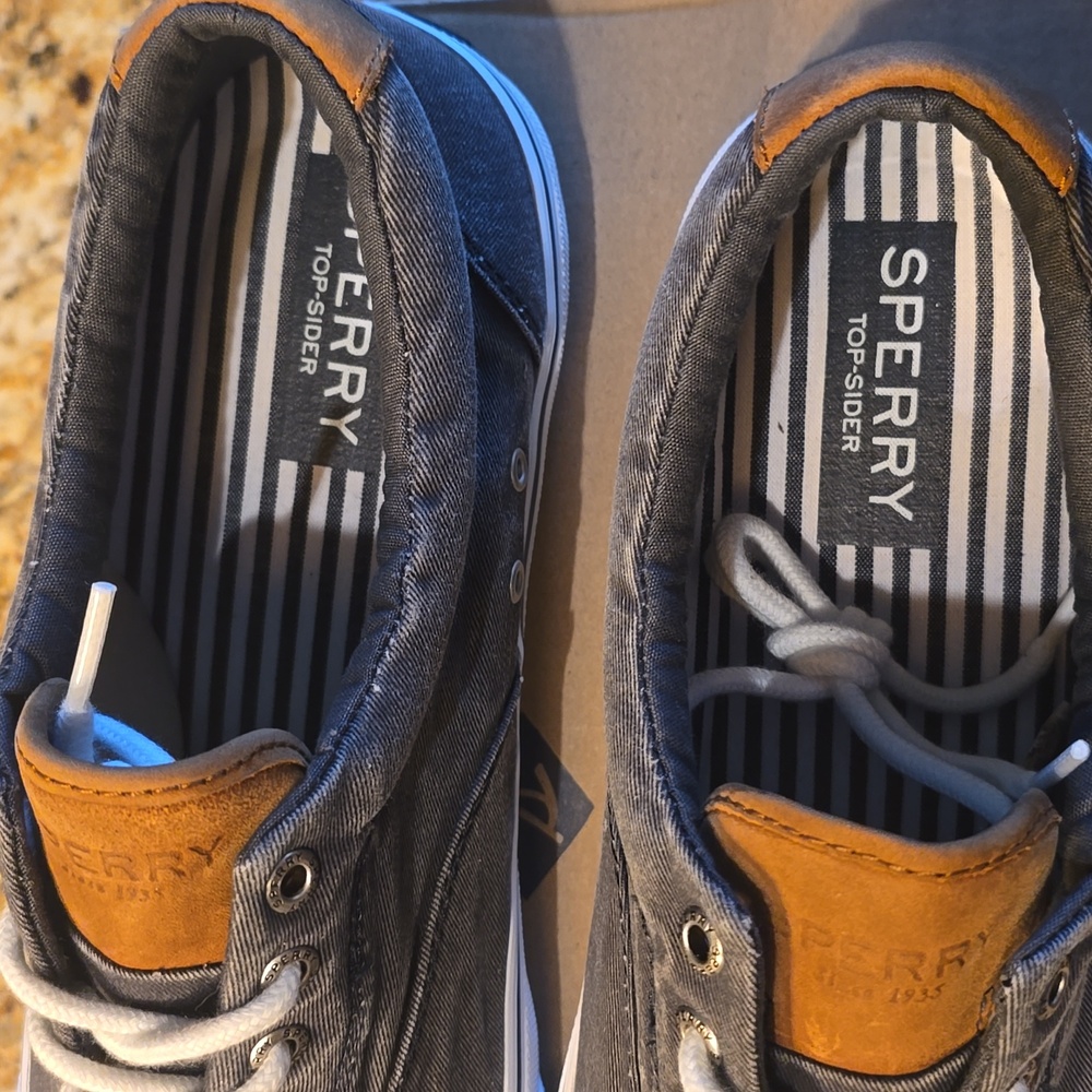 NIB Men's Sperry Top Sider Canvas Sneaker  Size 11 5 - Picture 4 of 9